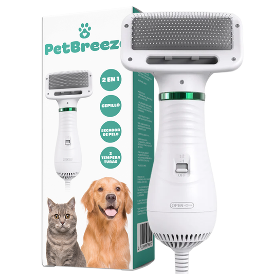 PetBreeze - Duo Secador y Peine Ultra Silencioso