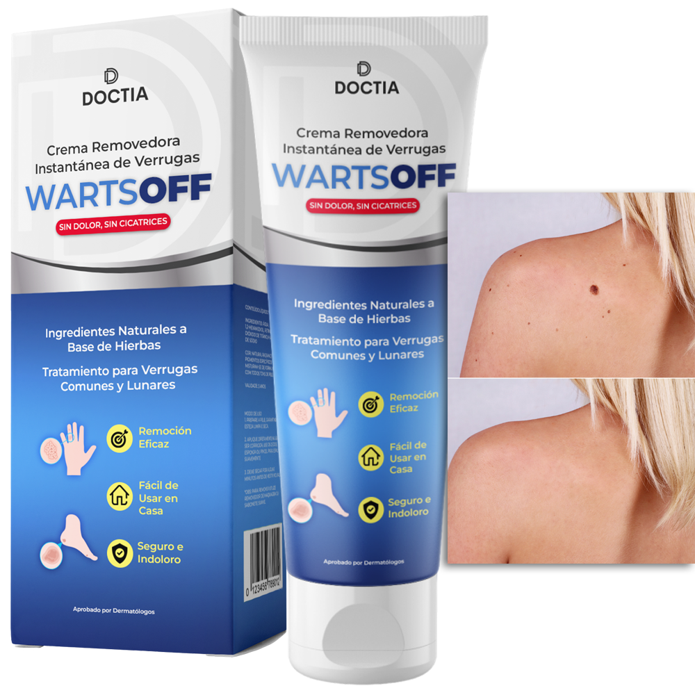 DOCTIA™ WartsOff Crema Removedora Instantánea de Verrugas